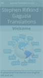 Mobile Screenshot of gaguzia-translations.com
