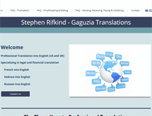 Tablet Screenshot of gaguzia-translations.com